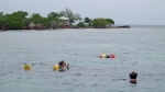 Snorkeling off Abigail Caye, which is about 8 miles offshore from Placencia.
